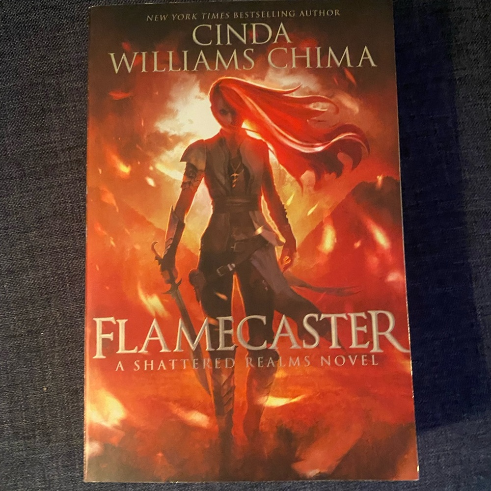 Flamecaster by Cinda Williams Chima - Red and Black Cover